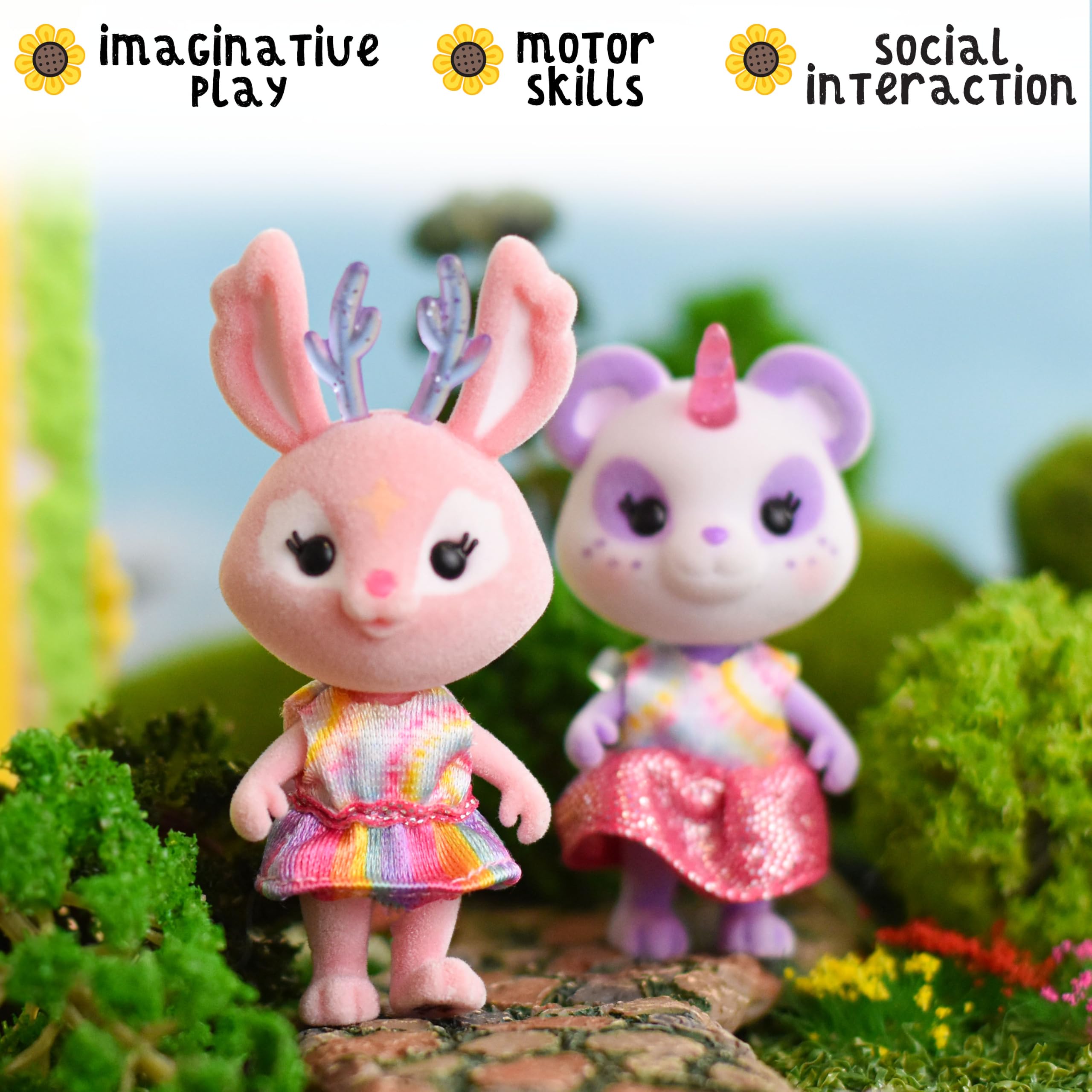 Amazon.com: Honey Bee Acres Rainbow Ridge Pals - 9 Mini Flocked